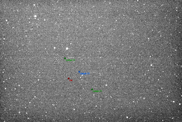 Mapka - YZ UMi, JD 2458502.33294