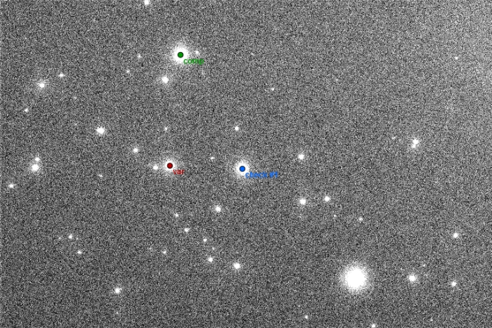 Mapka - BE Dra, JD 2458173.54277