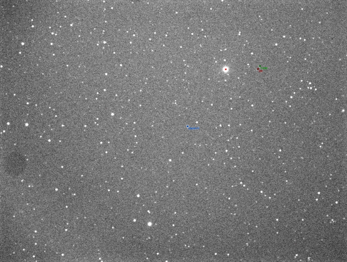Mapka - V0607 Dra, JD 2458782.28647