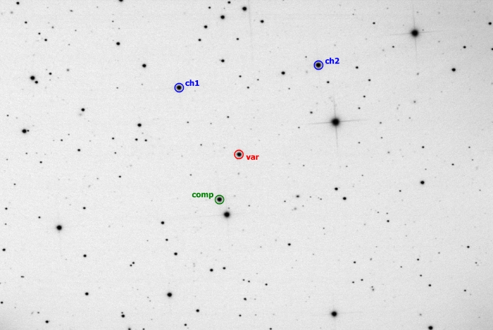 Mapka - PZ UMa, JD 2458854.45206