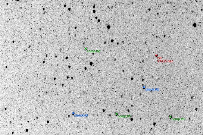 Mapka - V1435 Her, JD 2458898.59567