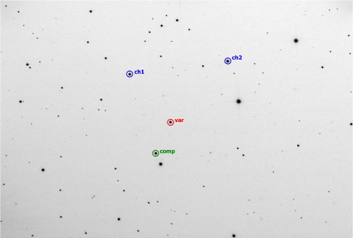 Mapka - PZ UMa, JD 2458916.41350