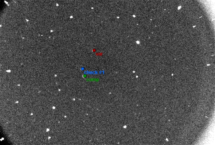 Mapka - PZ UMa, JD 2457809.45407