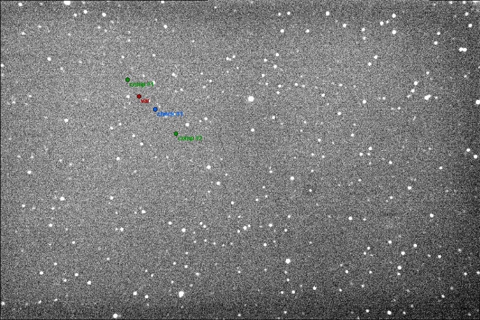 Mapka - NSVS 2636345, JD 2458957.38357