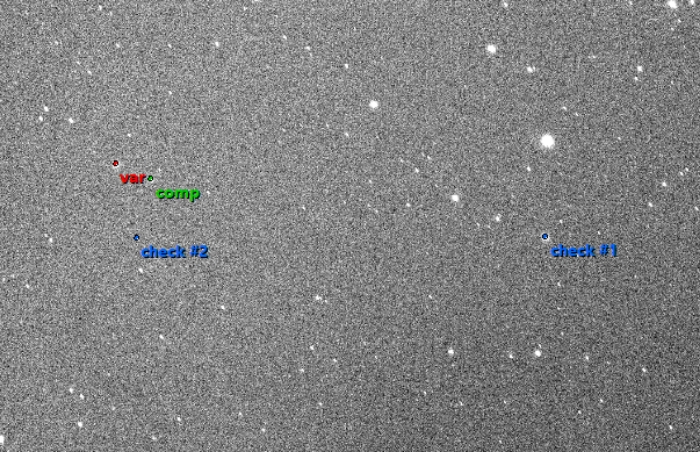 Mapka - XZ Leo, JD 2458962.35920