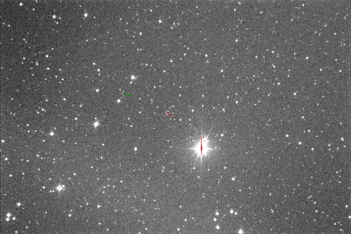 Mapka - RZ Dra, JD 2458991.32499