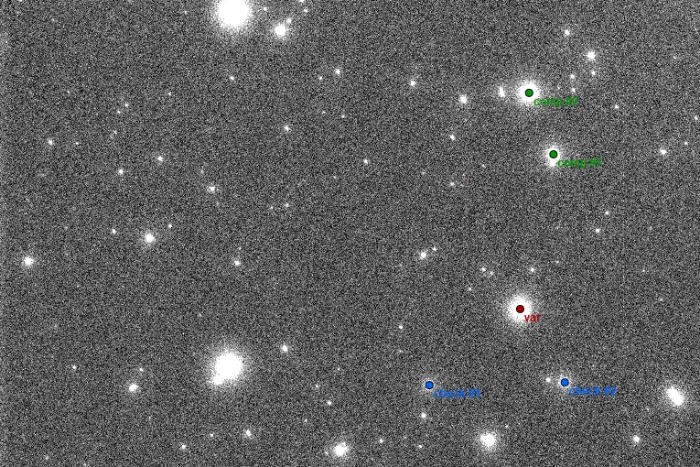 Mapka - V0658 Lyr, JD 2459002.42479
