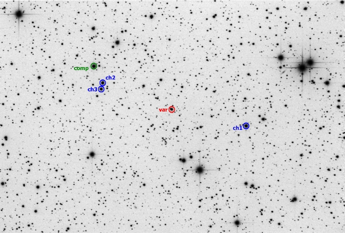 Mapka - V0603 Aur, JD 2459160.41142