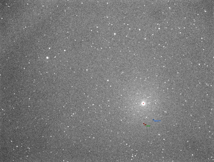 Mapka - V0607 Dra, JD 2459172.17289