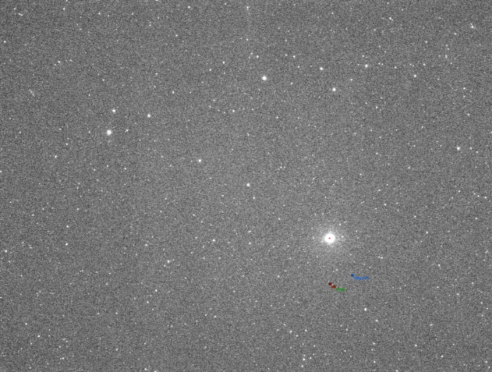 Mapka - V0607 Dra, JD 2459172.17322