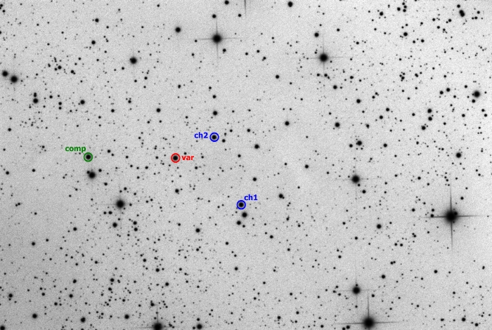 Mapka - AX Cas, JD 2459184.19821