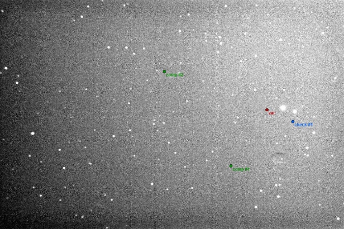 Mapka - HX UMa, JD 2458937.34428