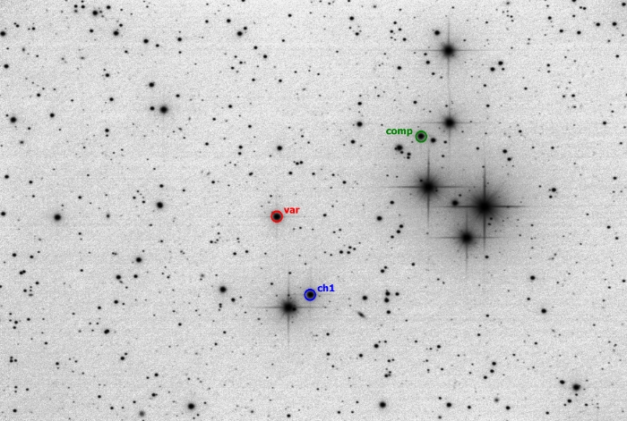 Mapka - V0523 And, JD 2459498.25536