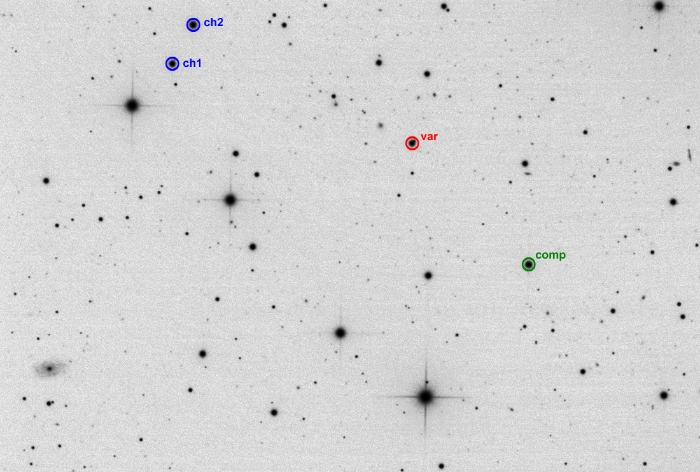 Mapka - V0342 UMa, JD 2459642.25480