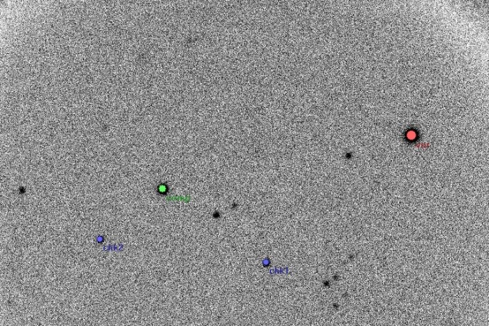 Mapka - V0407 Peg, JD 2455192.26781