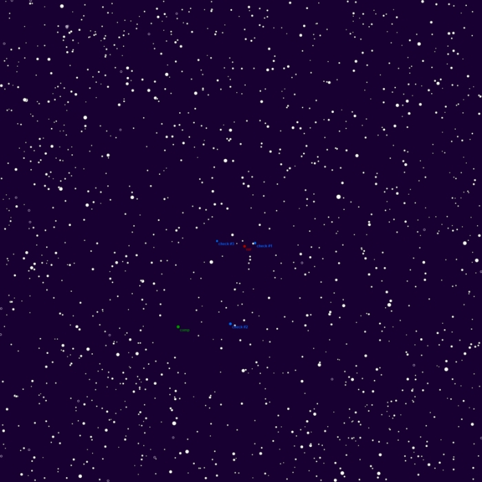 Mapka - LW Dra, JD 2459865.25150