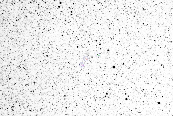 Mapka - UZ Lyr, JD 2460100.34595