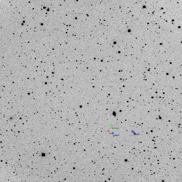 Mapka - GJ 3236, JD 2460255.18460