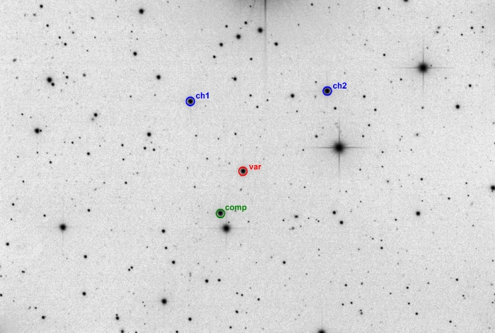 Mapka - PZ UMa, JD 2460320.43751