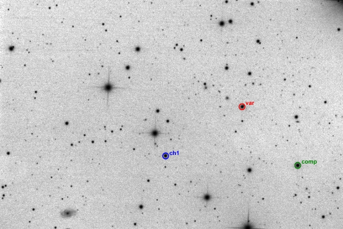 Mapka - V0342 UMa, JD 2460329.40917