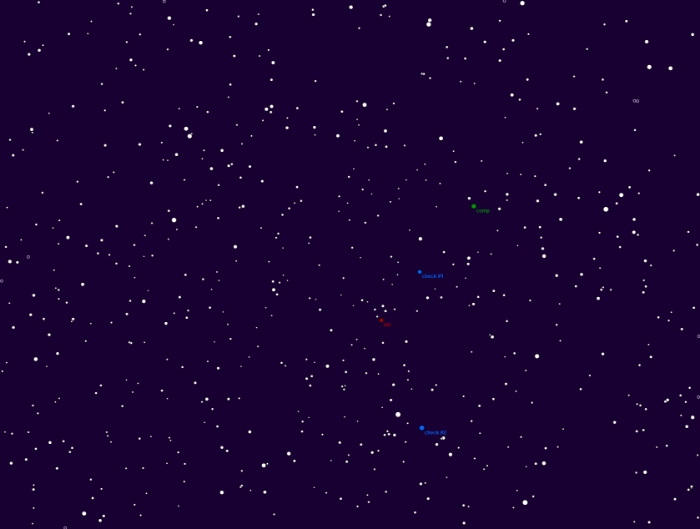 Mapka - V0523 Cas, JD 2460521.38703