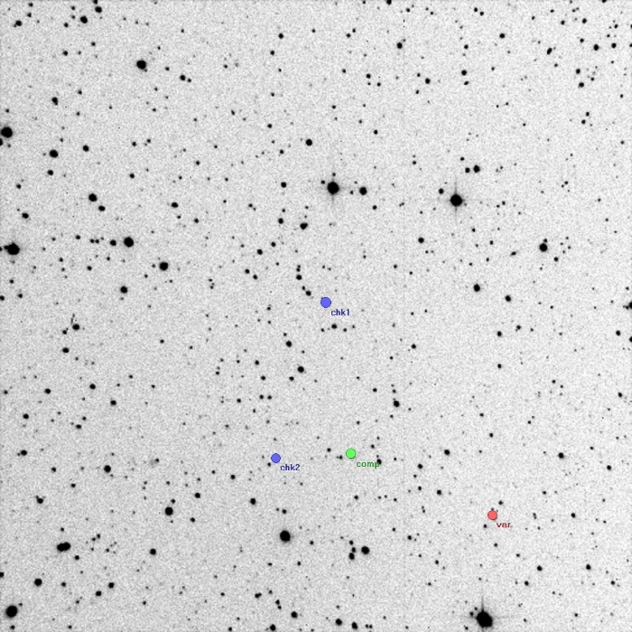 Mapka - V1300 Her, JD 2455310.46538