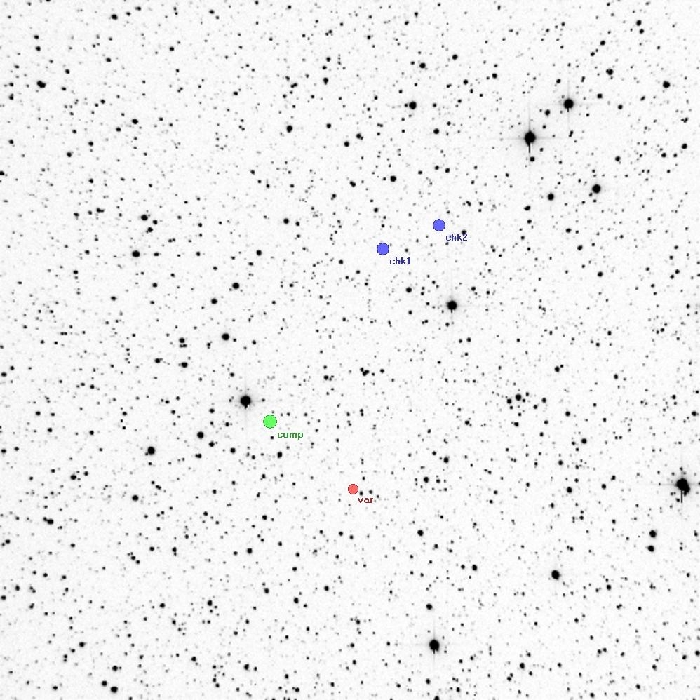 Mapka - V0661 Lac, JD 2455364.40190