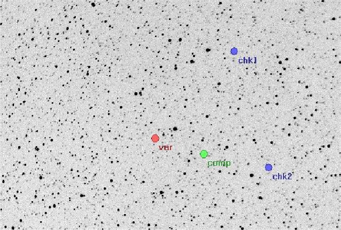 Mapka - V0463 Cyg, JD 2455374.45180