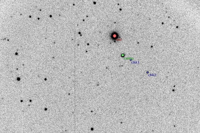 Mapka - V0994 Her, JD 2455413.33515