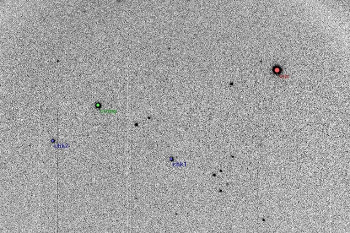 Mapka - V0407 Peg, JD 2455476.32648