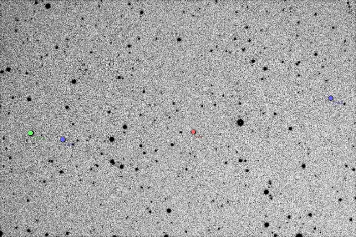 Mapka - YY CrB, JD 2454245.41969