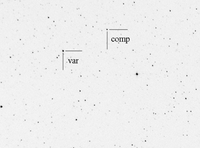 Mapka - GO Cyg, JD 2453927.33972