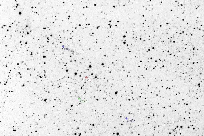 Mapka - CW Cep, JD 2454020.22993