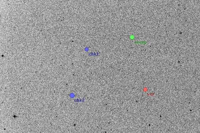 Mapka - ZZ UMa, JD 2454499.57572