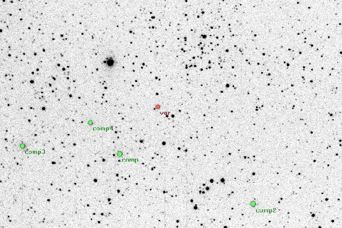 Mapka - OX Cas, JD 2454683.48905