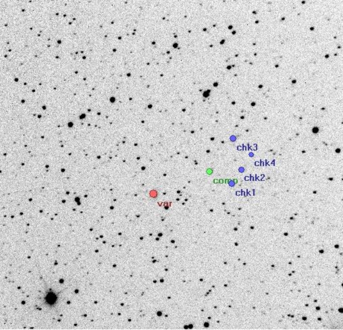 Mapka - BL And, JD 2454675.40612