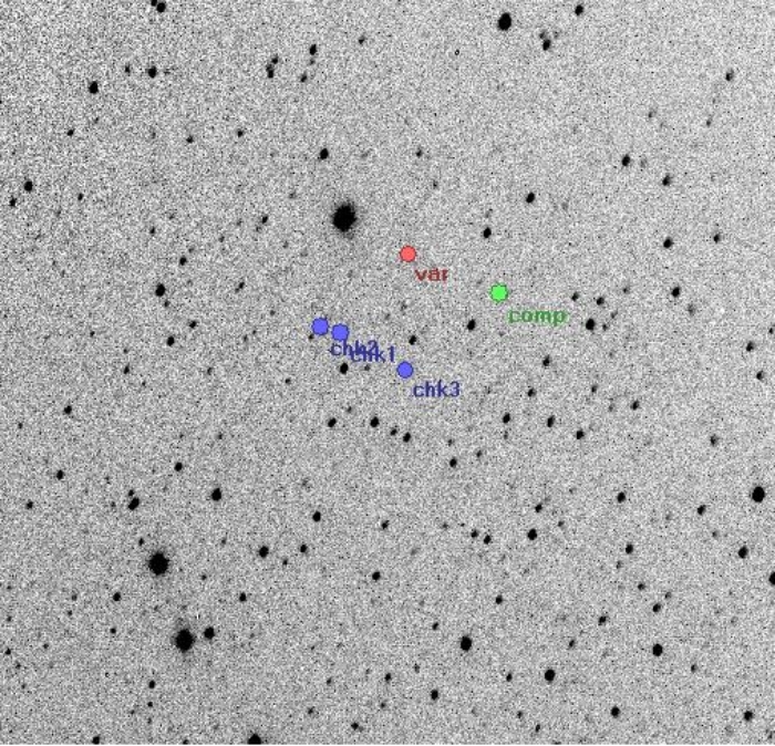 Mapka - KN Vul, JD 2454676.52168