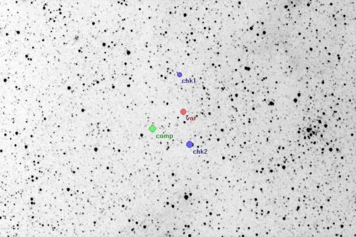 Mapka - DO Cas, JD 2454709.46243