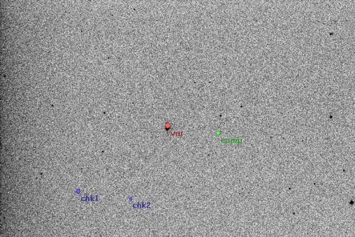 Mapka - BW Dra, JD 2454925.35917