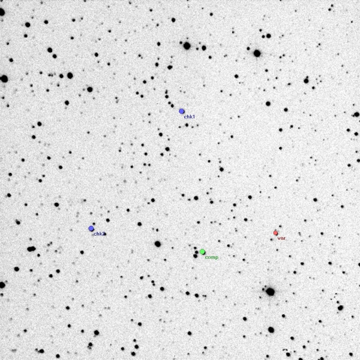 Mapka - V1300 Her, JD 2454947.36836