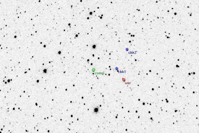 Mapka - V2477 Cyg, JD 2455063.33101