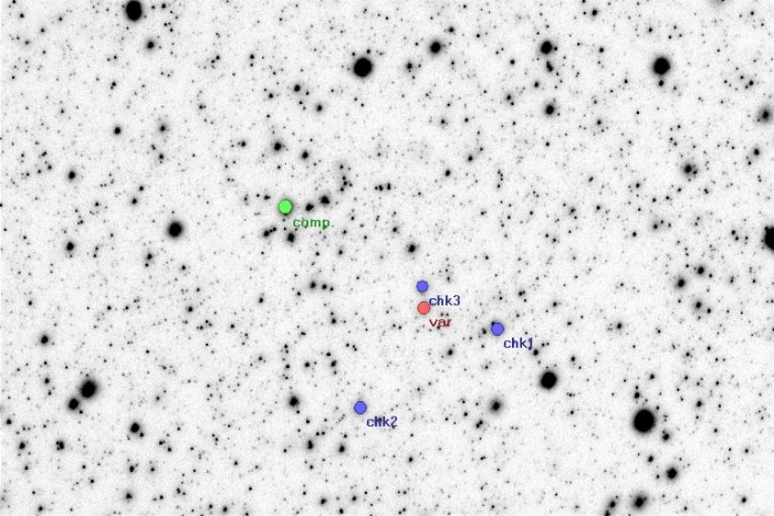 Mapka - GN Sge, JD 2455096.26731