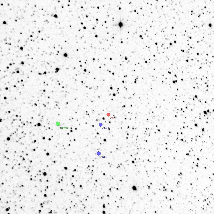 Mapka - V2197 Cyg, JD 2455309.52868
