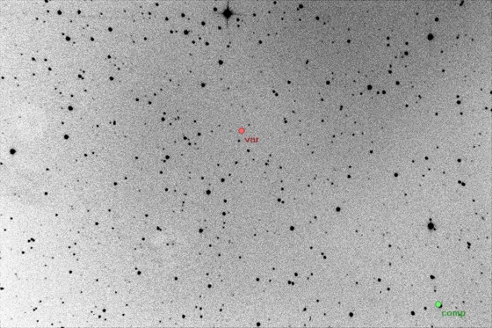 Mapka - LN Dra, JD 2455357.36811