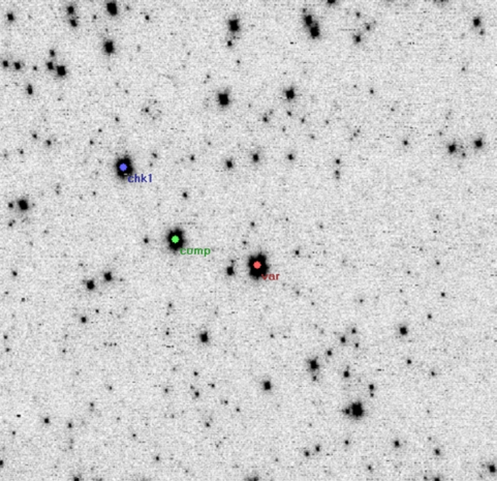 Mapka - CG Cyg, JD 2455030.40704
