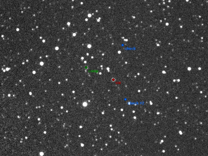 Mapka - V2477 Cyg, JD 2456476.37270