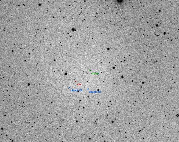 Mapka - V0384 Cas, JD 2457683.51270
