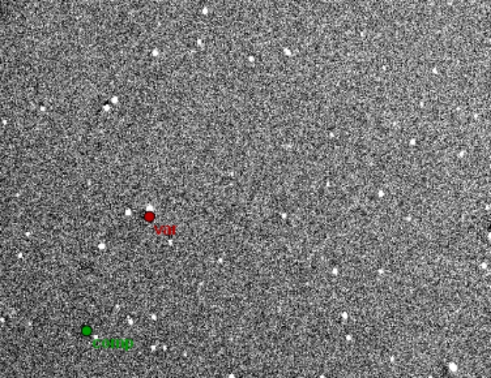 Mapka - GU Leo, JD 2457041.45259