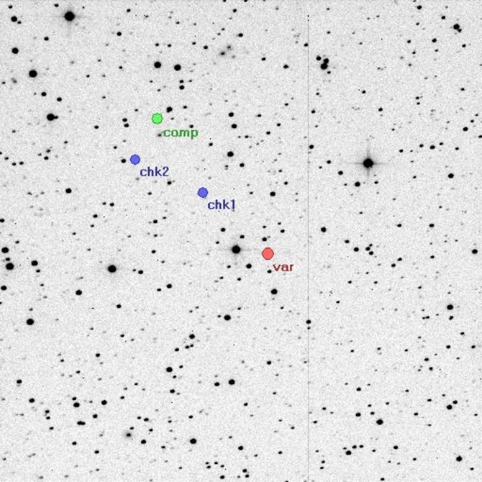 Mapka - V1064 Her, JD 2457150.34928