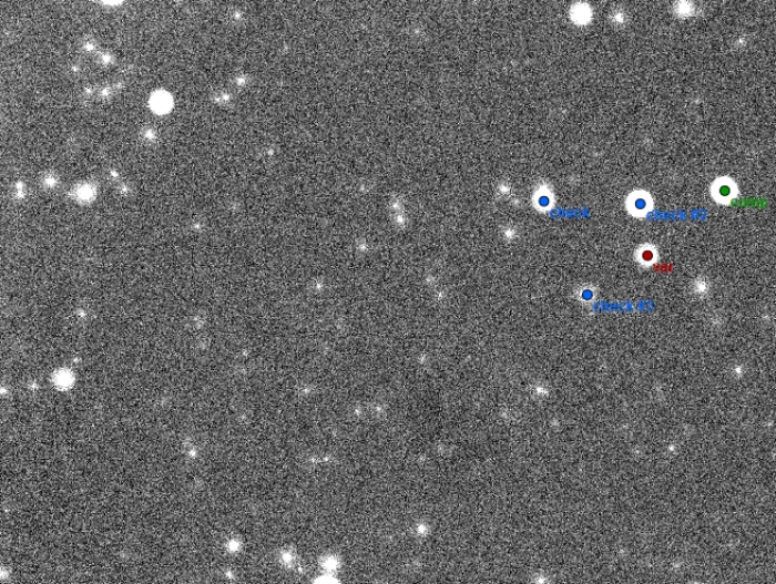 Mapka - V0961 Cep, JD 2457175.36739